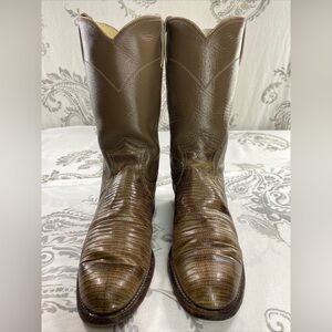 Justin 3712 Faux‎ Lizard Skin Leather
Western Cowboy Boots Womens
Size 51/2 B